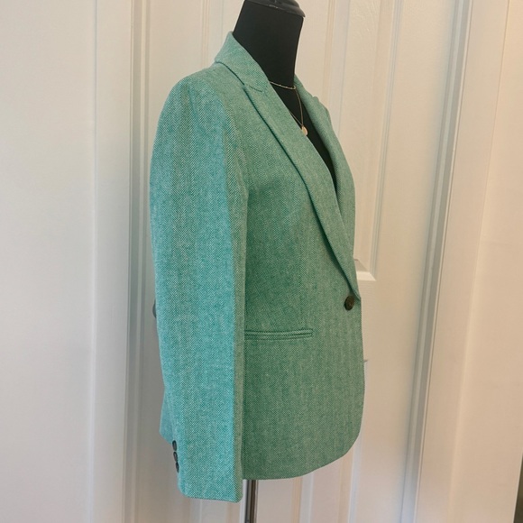 NWT J.Crew Herringbone Blazer - Picture 5 of 8